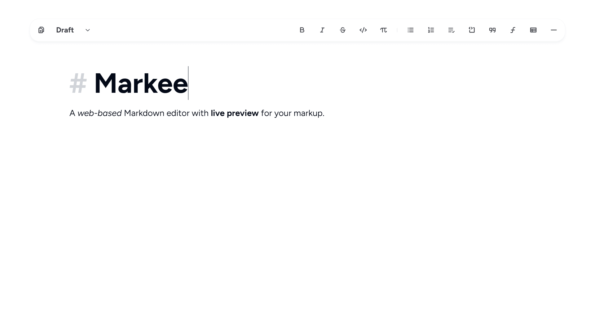 Markee Cover